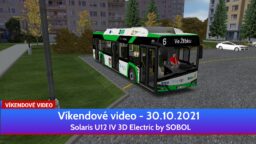 Víkendové video 30.10.2021 | OMSI 2 | Solaris U12 3D – elektrobus | 1. díl | Arriva Morava