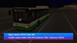 OMSI 2 | HavÃ­Åov 2019 | Irisbus Citelis 12M CNG 2011  (Evidence: 209) | 3ÄSAD | Linka 403